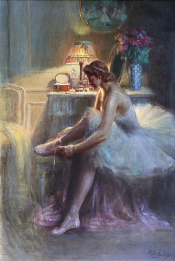 Femme portant des bas - Buy Fine Paintings Online