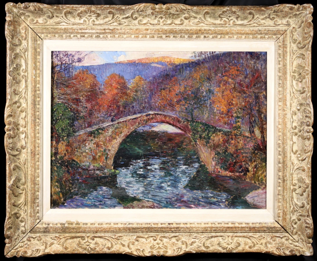 Bridge at Saint Etienne de Baigorry – Basque Country - Buy Fine Paintings Online