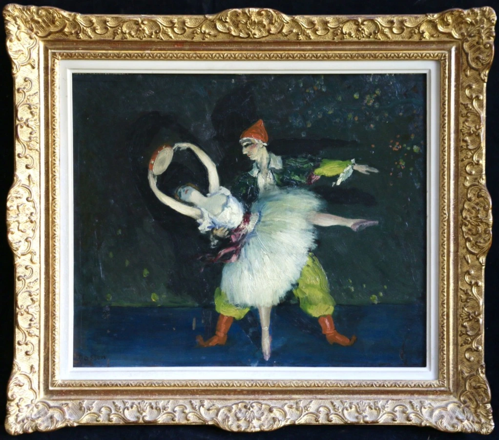Pierrot & Dancer - Buy Fine Paintings Online