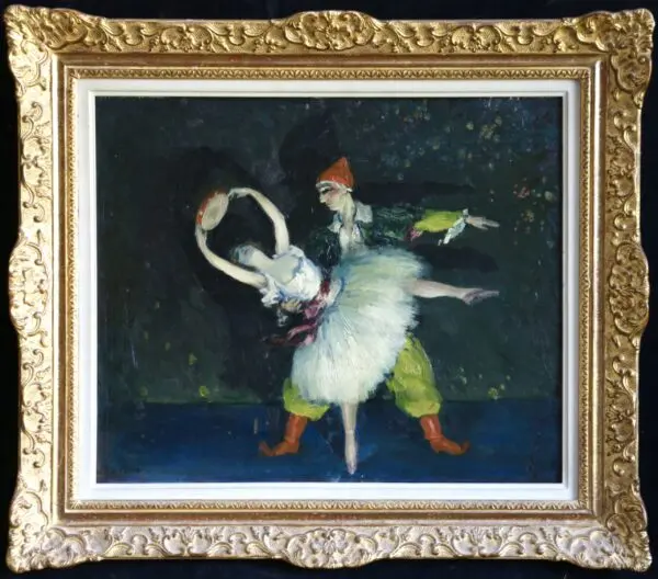 Pierrot & Dancer - Buy Fine Paintings Online