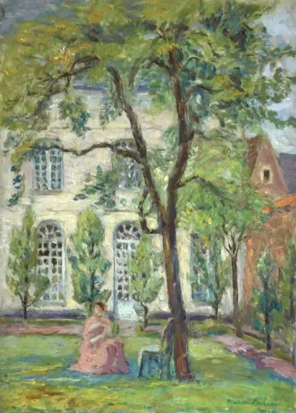 Mother & Child in Garden - Buy Fine Paintings Online
