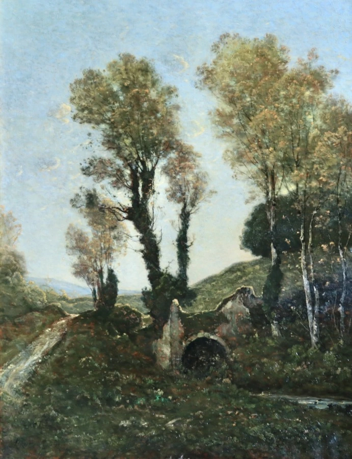 Sous bois au soleil couchant - Buy Fine Paintings Online