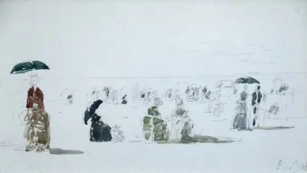 Crinolines sur la plage – Boulogne - Buy Fine Paintings Online