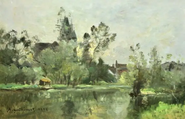 Coucher De Soleil – Moret – 1899 - Buy Fine Paintings Online