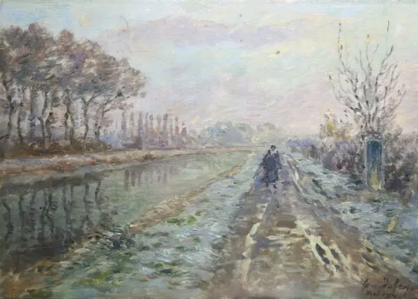 Douai Canal – Christmas 1914 - Buy Fine Paintings Online