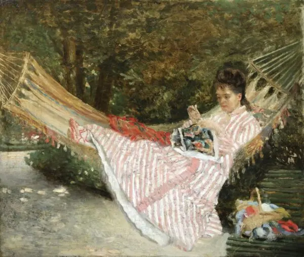 Sewing in the garden - Buy Fine Paintings Online