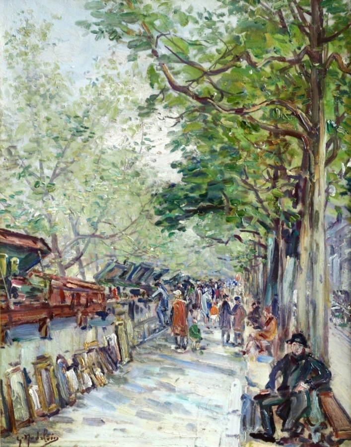 Les Bouquinistes - Buy Fine Paintings Online