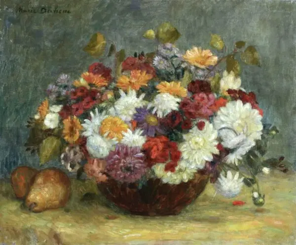 Dahlias et Poires - Buy Fine Paintings Online