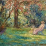 Famille dans le jardin thumbnail