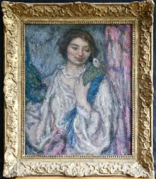 Jeune fille avec perroquet - Buy Fine Paintings Online
