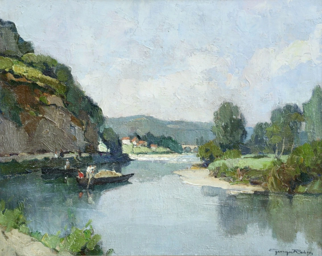 Sur La Dordogne - Buy Fine Paintings Online