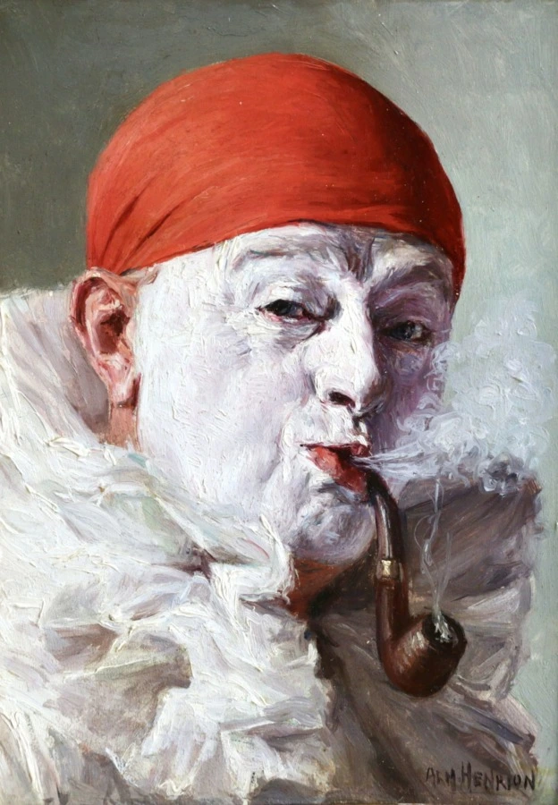 Smoking Pierot - Buy Fine Paintings Online