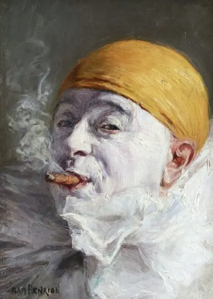 Smoking Pierrot - Buy Fine Paintings Online