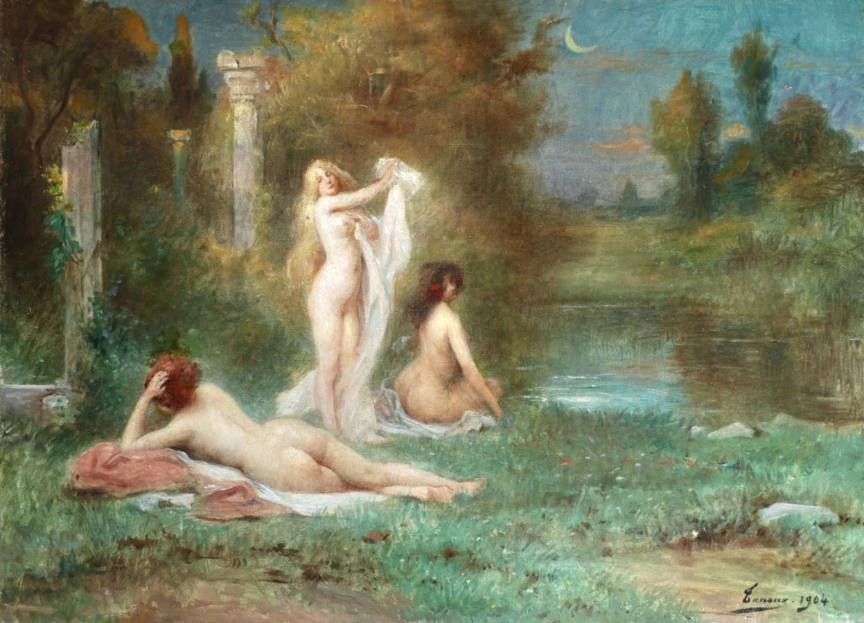 Les Baigneuses – Clair De Lune - Buy Fine Paintings Online