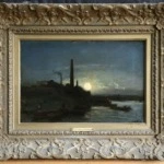 Bord de Seine au clair de lune thumbnail