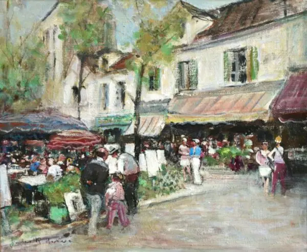 Les Artistes a Place Du Tertre - Buy Fine Paintings Online