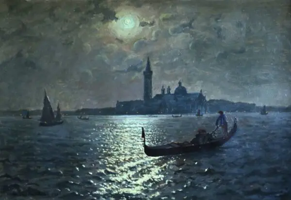 Venice by Moonlight - Buy Fine Paintings Online