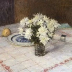 Chrysanthemums sur la nappe thumbnail