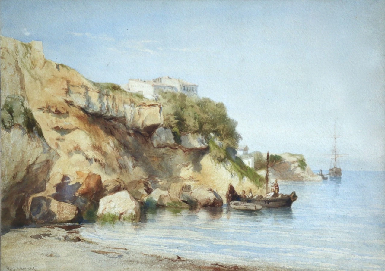 Rocher au bord de la mer - Buy Fine Paintings Online