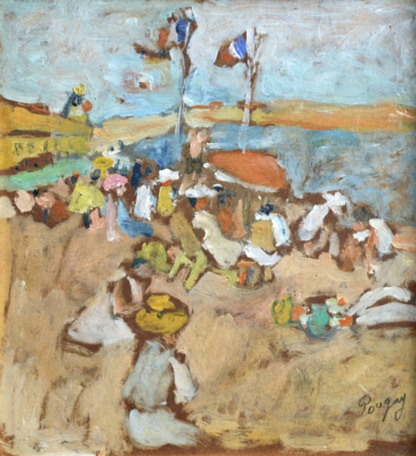 Sur La Plage – Juan les Pins - Buy Fine Paintings Online