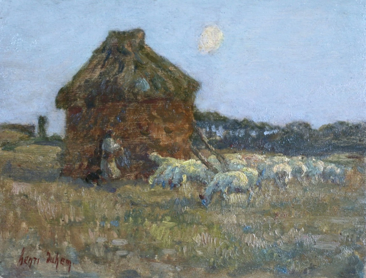 Shepherd at Moonrise - Buy Fine Paintings Online