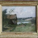 Eel Traps by a River thumbnail