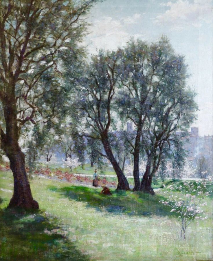 Spring – Princes Street Gardens, Edinburgh - Buy Fine Paintings Online