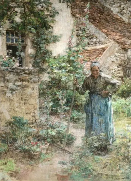 Marie Drax in her Garden - Buy Fine Paintings Online