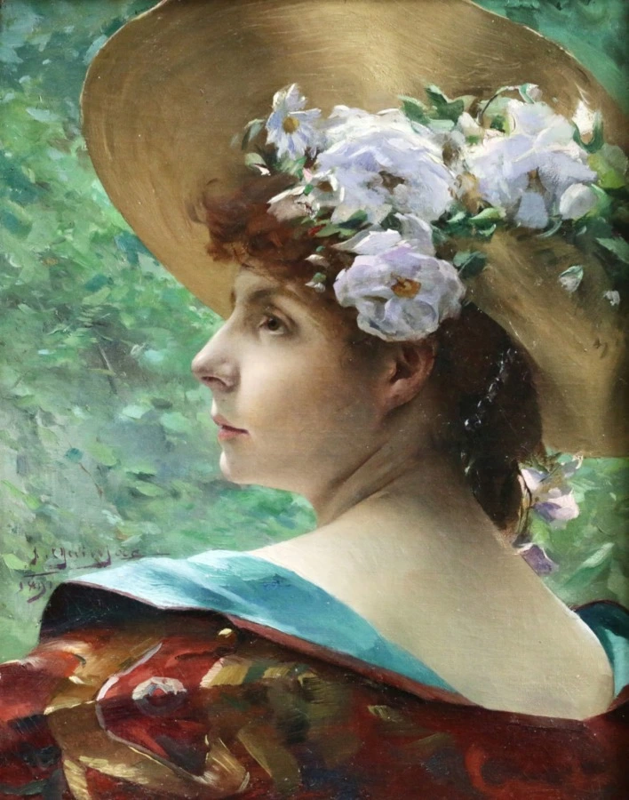 Une Elegante - Buy Fine Paintings Online