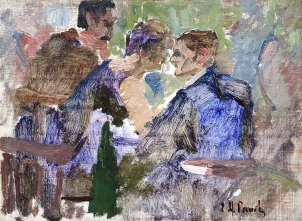 In the Cafe - Buy Fine Paintings Online