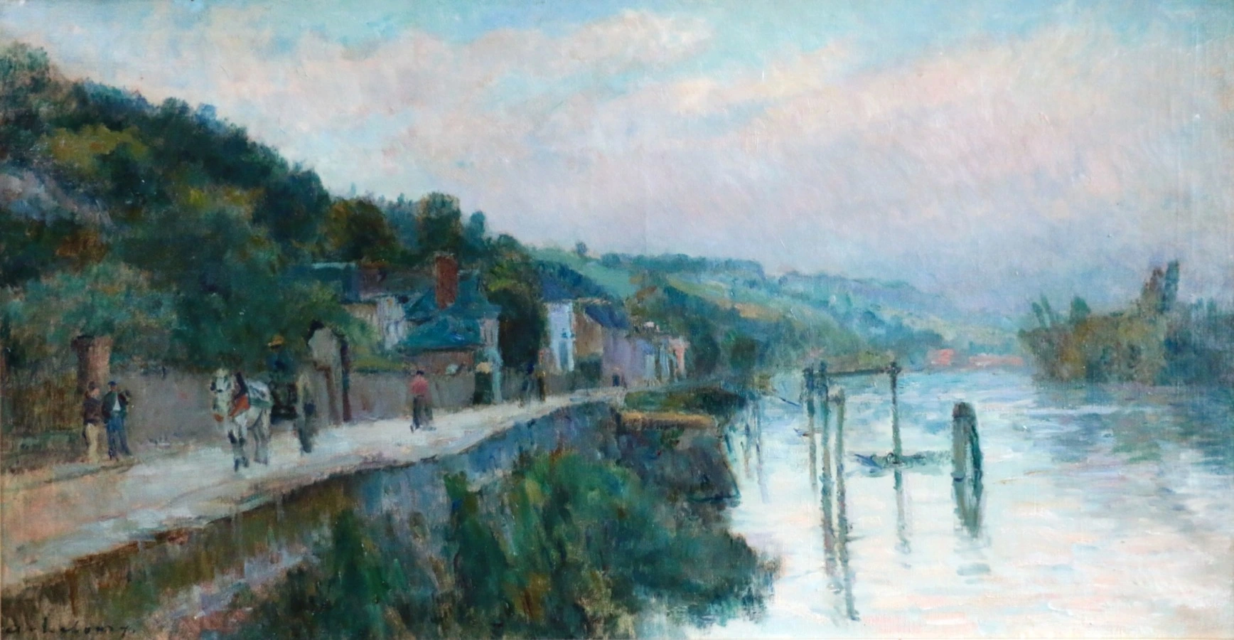 Les Bords de la Seine - Buy Fine Paintings Online