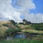 Windmill in Landscape thumbnail
