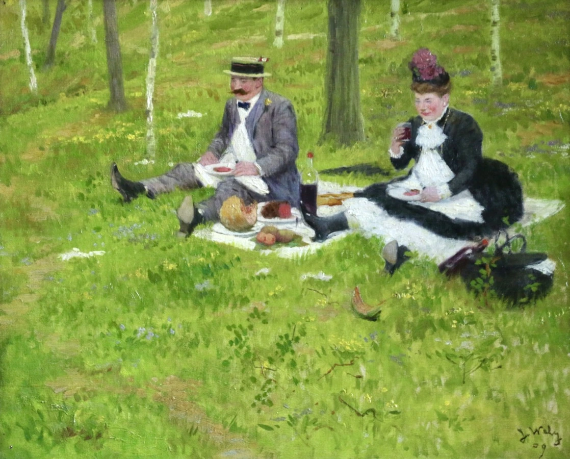 The Picnic - Buy Fine Paintings Online