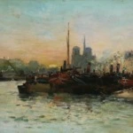 Paris- Seine at Sunset thumbnail