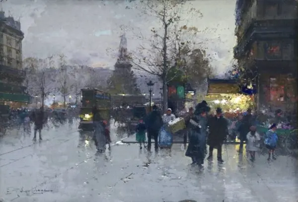 Place de La Bastille - Buy Fine Paintings Online