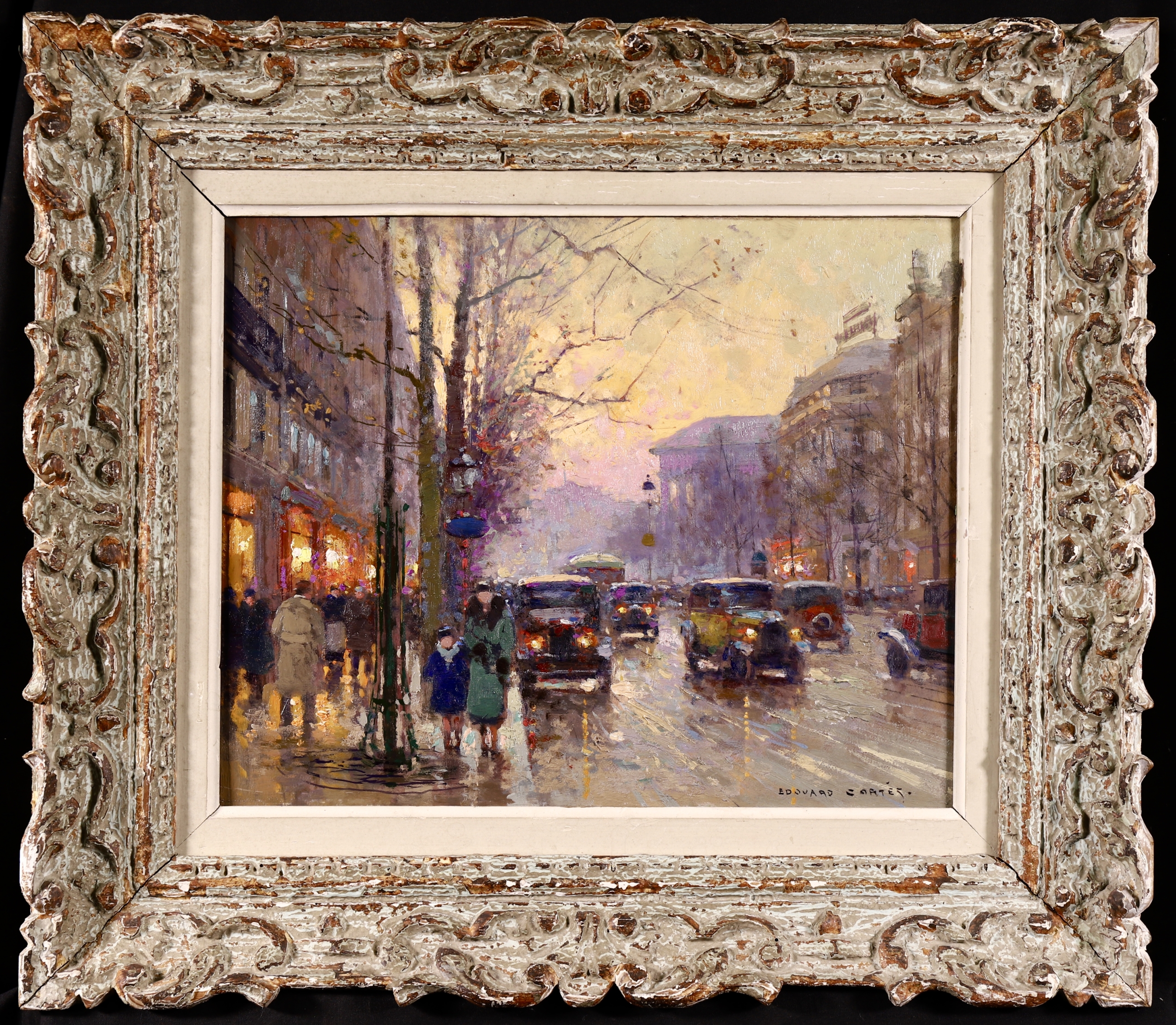 Cortes、Place de la Madeleine、希少画集より、新品額装 Cortes、Place de la Madeleine、希少画集より、新品額装 Cortes