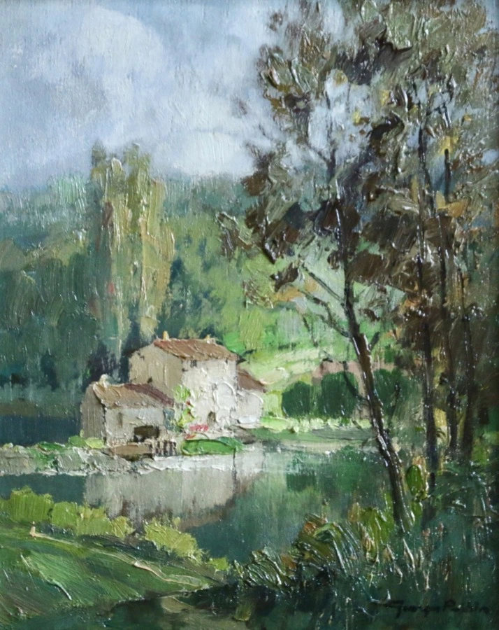 Moulin de Boussoy sur La Sevre , Vendee - Buy Fine Paintings Online