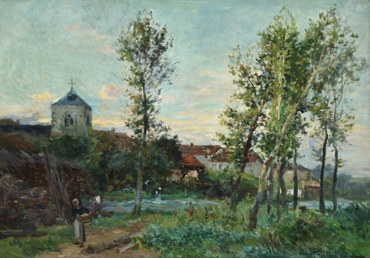 Late Afternoon in the Village - Buy Fine Paintings Online
