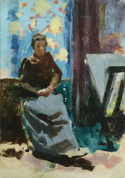 Lady in the Artists Studio - Buy Fine Paintings Online
