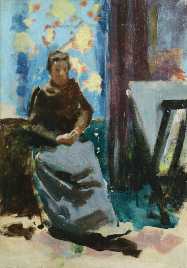 Lady in the Artists Studio - Buy Fine Paintings Online