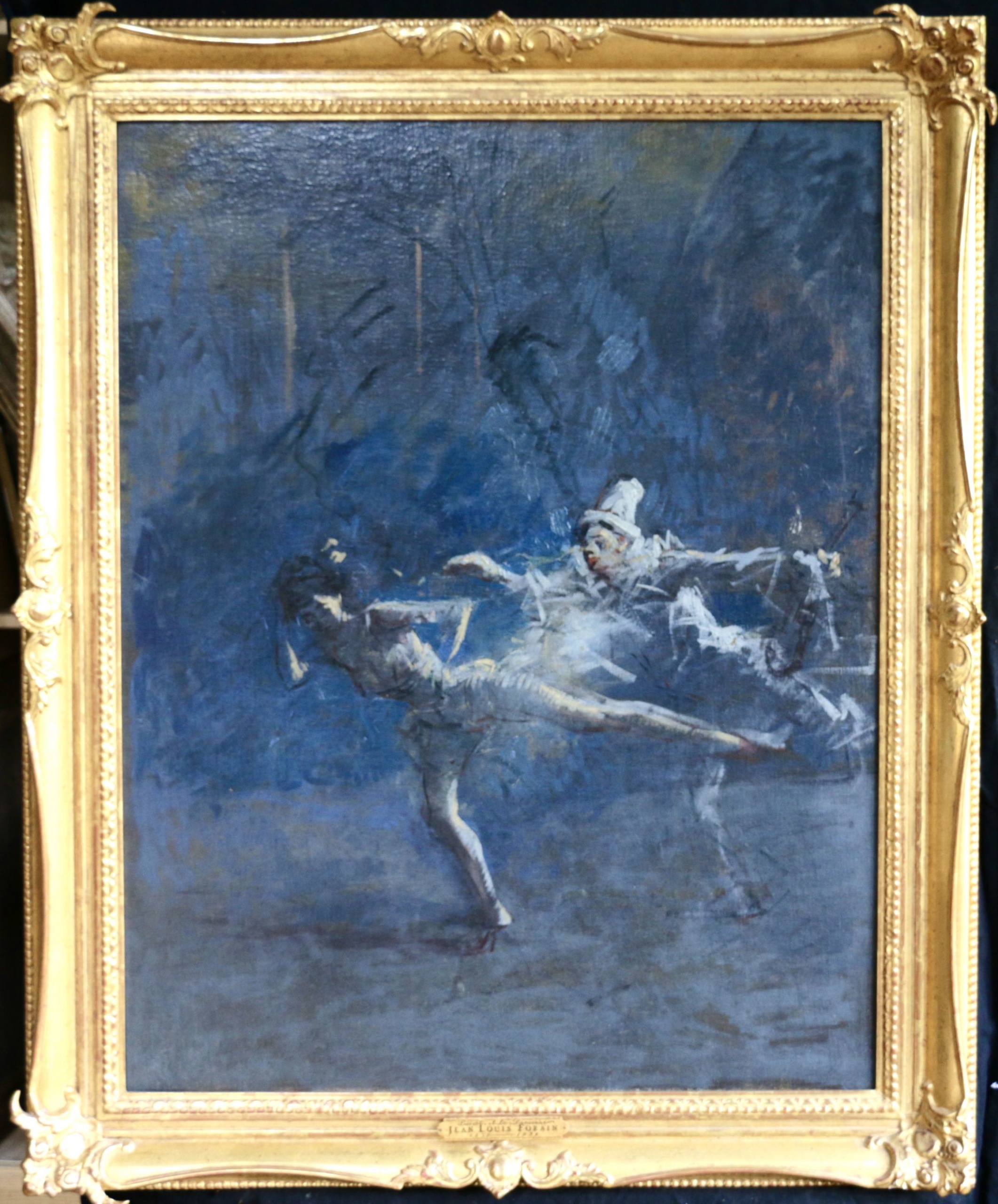Buy Pierrot et la danseuse Painting at Leighton Fine Art