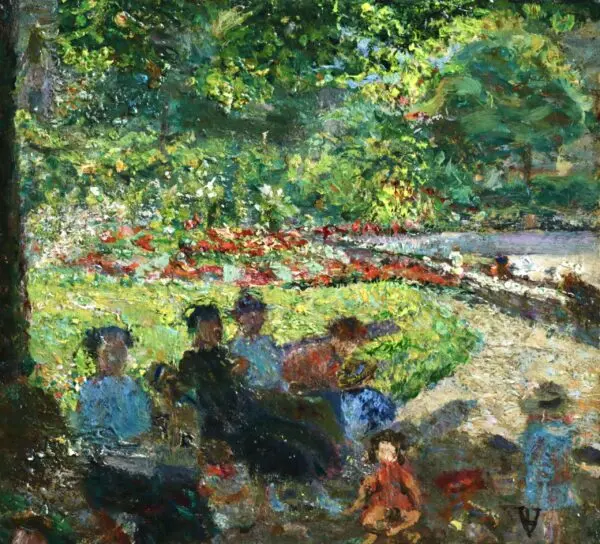 Figures in a Park - Buy Fine Paintings Online