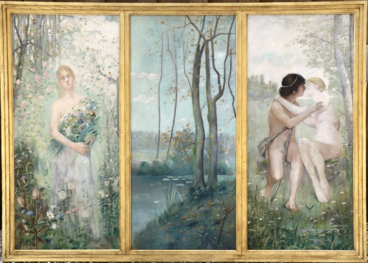 Symbolist Triptych - Buy Fine Paintings Online