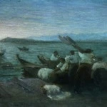 Fisherman Setting Out – Lake Neuchatel, Switzerland thumbnail
