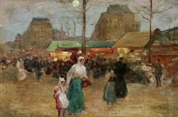 Paris Market – Evening - Buy Fine Paintings Online