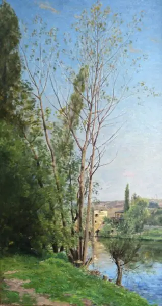 Figures by the River - Buy Fine Paintings Online