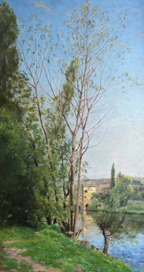 Figures by the River - Buy Fine Paintings Online