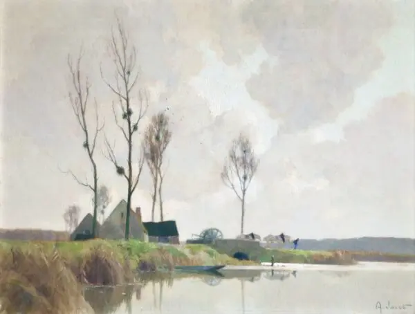 Paysage aux Bords de la Loire - Buy Fine Paintings Online