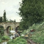 Lavandieres – Pont De Limay – Near Paris thumbnail