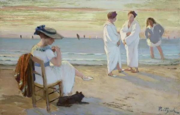 On the Beach – Deauville - Buy Fine Paintings Online